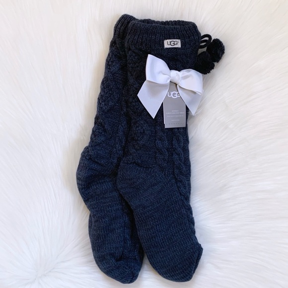 UGG Accessories - UGG Pom Pom Fleece Lined Cozy Socks